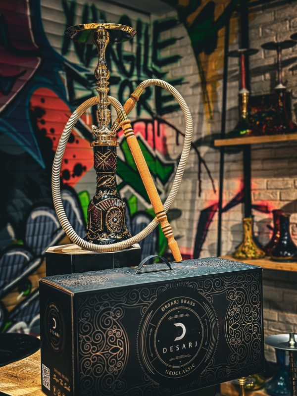 DEŞARJ Neoclassic Brass Nargile Takımı 2 desarj neo2